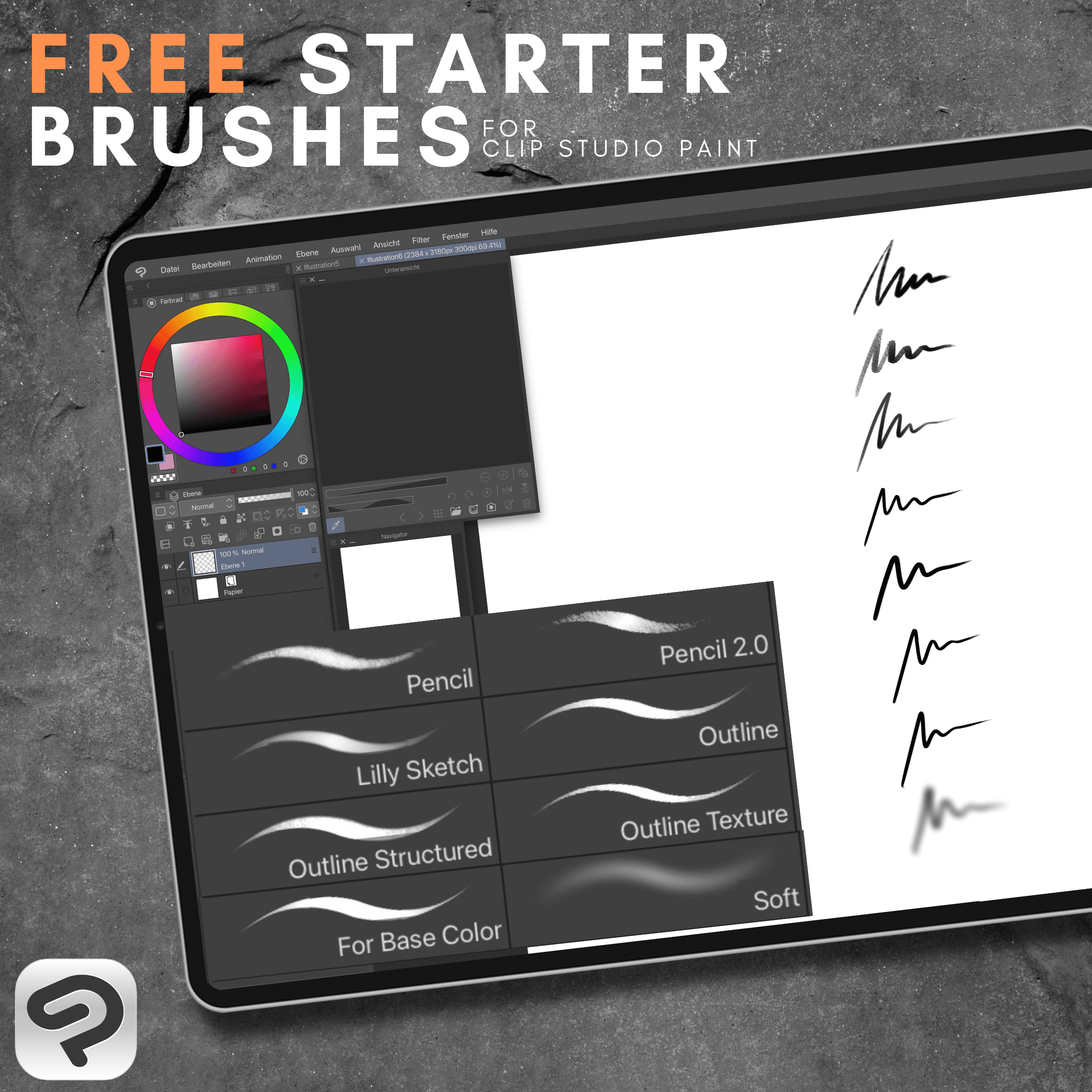 Free Clip Studio Paint Brushes