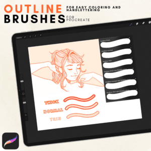 Free Procreate Outline Brushes